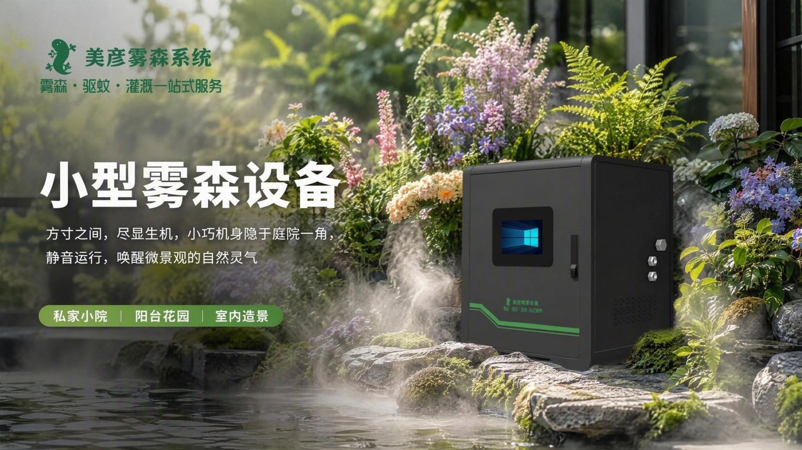 天津北辰花园庭院驱蚊系统